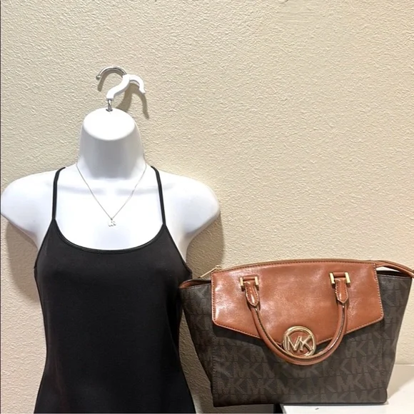 EUC Michael Kors Signature Hudson Large Satchel Shoulder Bag w/crossbody strap